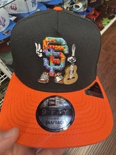 New Era San Francisco Giants 9Fifty SnapBack Hut Navy Gitarre Hippie Orange