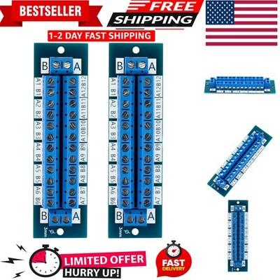 (2Pcs) for 2X12 Position Terminal Block Distribution Module Breakout Board for A