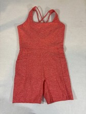 CALIA Women's Lustralux 5  Scoop Neck Bodysuit Aquatic Coral Heather WAX15034 S