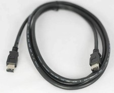 6FT Firewire Cable Black 6PIN 6PIN 6p 6p