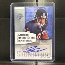 2007 Ultimate Collection Sunday Stars Signatures #SSGO Greg Olsen Auto
