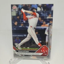 2025 Topps Now Roman Anthony Late HR Bat Flip vs Yankees Red Sox Call Up #591