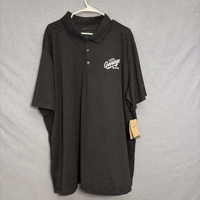 Nike Men’s Golf DriFit Polo 3XL Black Shirt Beer Logo “Garage Beer” - Image 1 of 4