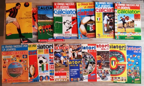 Lotto 16 album figurine calciatori Panini l'unità 1961 - 1979 calcio campionato