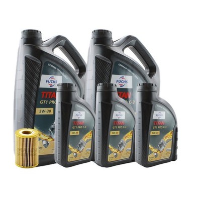 13L Fuchs TITAN GT1 PRO C3 5W30 Mann Engine Oil Change Kit for 906 Sprinter 3500