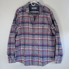 Tommy Bahama Men's Canyon Beach Plaid Flannel Shirt Long-Sleeve Size XL