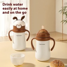 Toddler Insulated Bottle Baby Stainless Steel Thermal Sippy Cup Handle