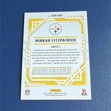 Panini 2025 Donruss Dominators Minkah Fitzpatrick DOM-MFK Steelers Football