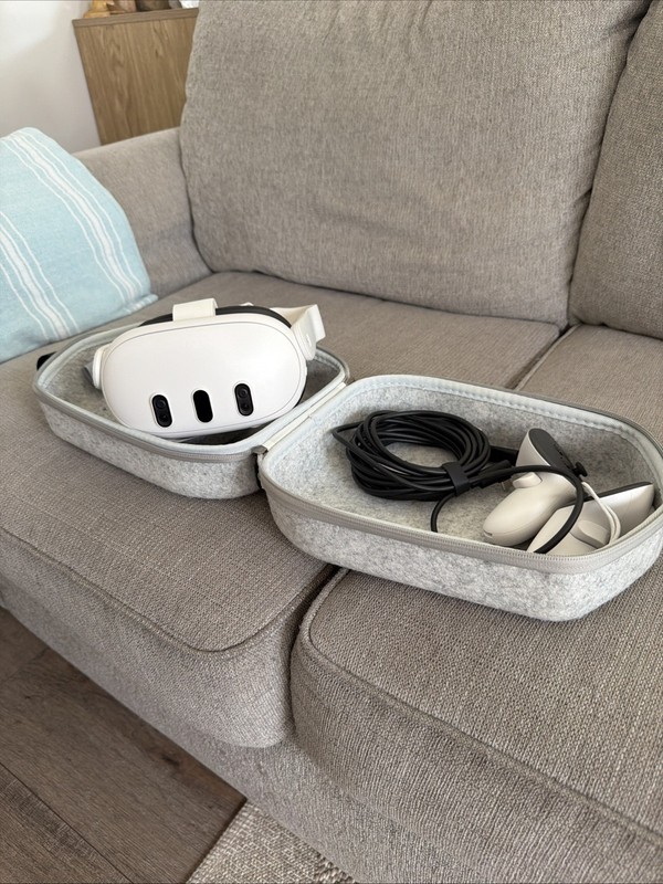 Meta Quest 3 512GB Virtual Reality Headset: with controllers, charger, and case