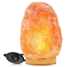 9 In. Tall Ionic Crystal Natural Salt 5 to 7 Lbs. Lamp