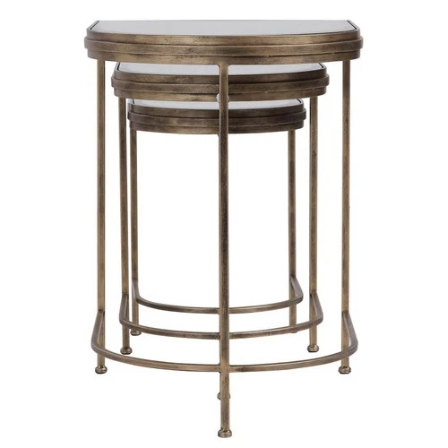 India - 24 inch Nesting Tables (Set of 3) Accent Furniture Uttermost 24908 - Picture 4 of 12