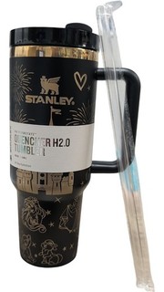 Stanley Quencher H2.0 Tumbler 40oz Insulated Black Straw Handle