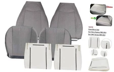  Front Driver and Passenger Side Bottom & Top Lean Back & Bottom Foam Cushions 