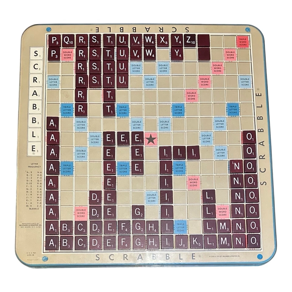 Vtg 1977 Scrabble Deluxe Turntable Board Game -Complete Tiles -No Instructions - Image 4 of 4
