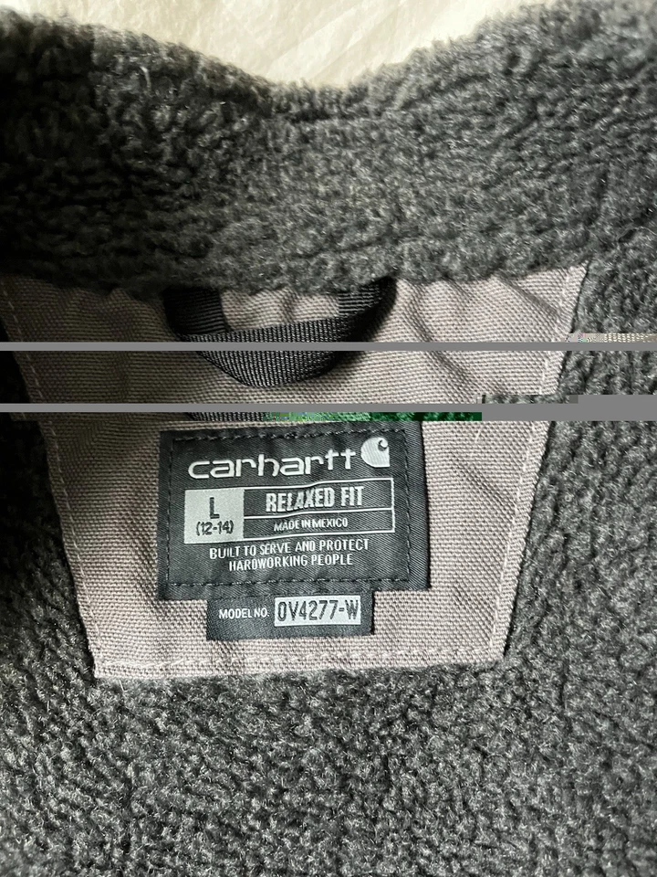 Carhartt女式夏尔巴衬里背心带拉链口袋 — 第 3/4 张图片