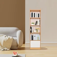 15.75*9.45*60.24in Floorstanding 5-Tier Storage Rack Adjustable Shelves Bookcase