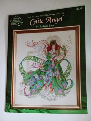 Celtic Angel'' Cross Stitch Pattern by Barbara Baatz