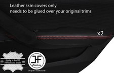 Rote Naht 2X Hintert�r Armlehne Leder Bez�ge Passend F�r BMW X1 E84 2009-2015