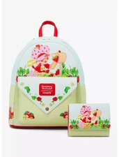 Loungefly Strawberry Shortcake Mini Backpack & Mini Zipper Wallet