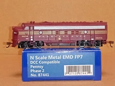 ALL METAL PENNSY EMD FP7 DIESEL N SCALE BY MODEL POWER #87441 NEW DCC COMPATIBLE