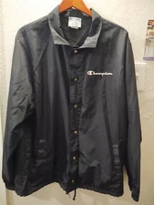 Champion Mens Lightweight Wind Resistant Packable Jacket button Size XL 