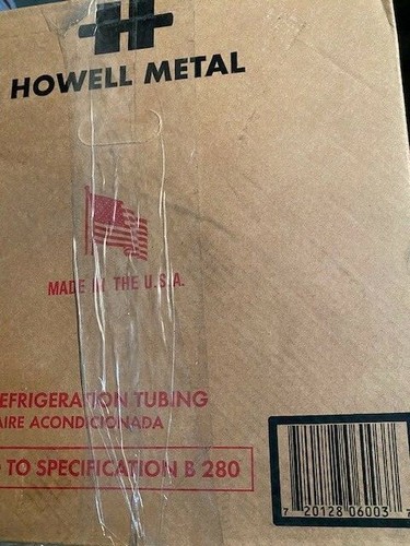 170703 Howell Metal 1/4-50-Coil Soft Copper Refrigeration Tubing (NEW)