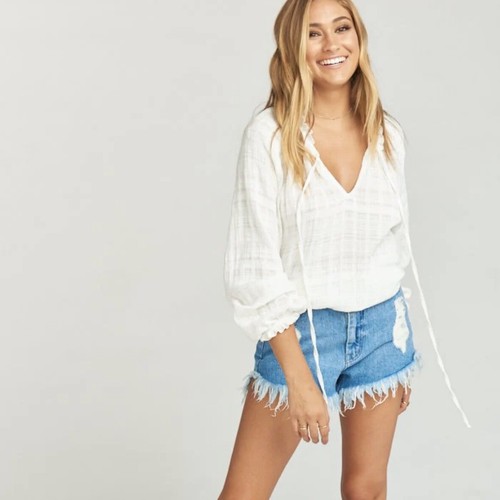 Show Me Your Mumu Charlene Tunic in White. Women’s Size XS - Picture 7 of 8