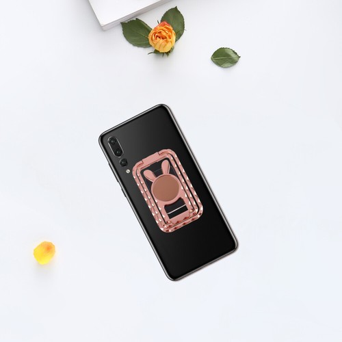 Rabbit Ear Mobile Phone Holder Office Foldable Desktop Stand Cell - 第 6/12 張圖片
