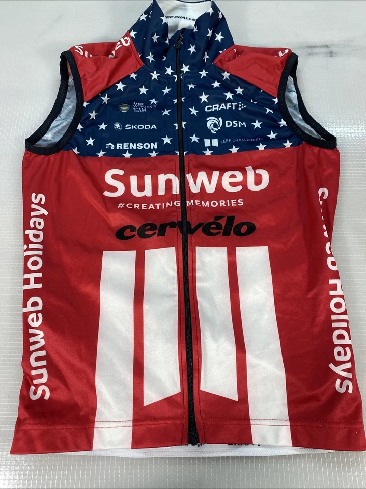 Craft sunweb womens cycling wind vest XSmall XS (8472-8) - Image 3 of 4