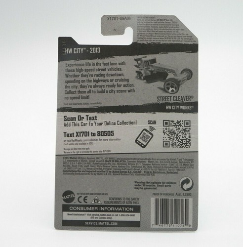 Hot Wheels HW City Street Cleaver 2013 New - Picture 2 of 2