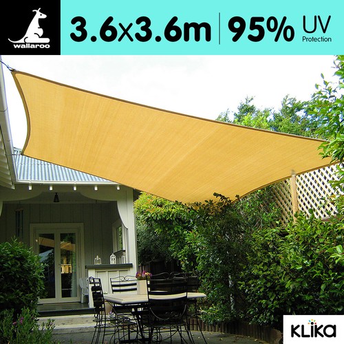 Wallaroo 3.6m X 3.6m Outdoor Sun Shade 