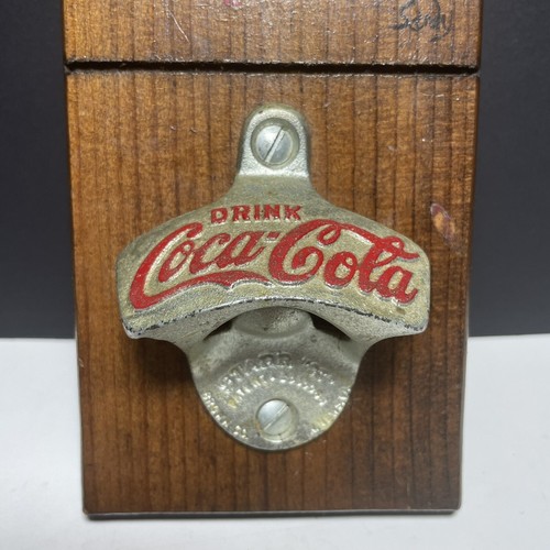 Vintage Coca-Cola Starr X Wall Mount Bottle Opener Wood Mount Painted Goose - Picture 3 of 8
