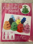 3-Tier White Cardboard Cupcake Stand Holder 12" Wide Wedding Party Baby Shower