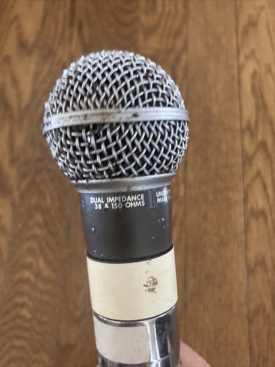 Vintage Shure SM58 Dual Impedance 38&150 OHMS Unidirectional