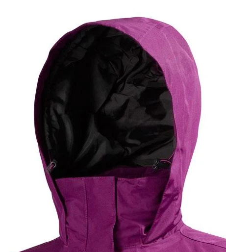 Helly Hansen Aden Long Insulated Rain Jacket Coat Women Purple