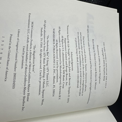 Wolves of the Calla Nr MINT 1st/1st US Grant Hardcover **Stephen King**Hodder** - 第 6/9 張圖片