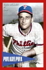 Eddie Miller - 1948 Philadelphia Phillies - choose a style - colorized print