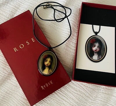 Mark Ryden Official Metal Enamel ROSE PENDANT by Porterhouse Editions ...