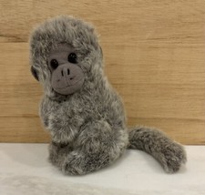 DAKIN Monkey Plush Vintage 80's Animal Toy 1983 Grey RARE Ground Nutshell Bottom
