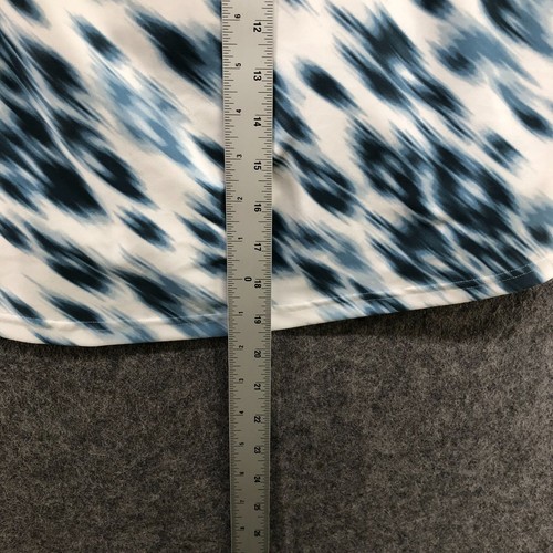 Old Navy Active Sports Bra 4X Blue White Tie Dye Light Support Training Longline - Picture 10 of 10
