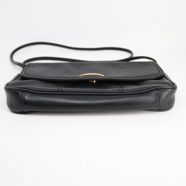 Vintage Cabin Creek Crossbody Handbag Clutch Black Leather Purse Convertible Bag ZV11838