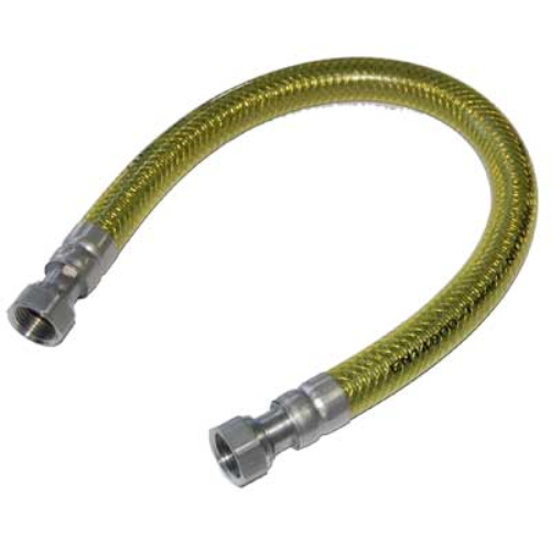TUBO GAS ACCIAIO FLESSIBILE LACCIO PER CUCINA GAS CENTRALINA FF CM.50 1/2" - Foto 1 di 1
