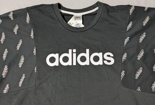 ADIDAS FAVORITES Women Oversize XL Black White AOP Sweatshirt NEW FM6185 - Picture 8 of 18
