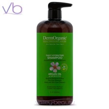 DERMORGANIC Daily Hydrating Shampoo, 1000ml Vegan Sulfate, Paraben FREE