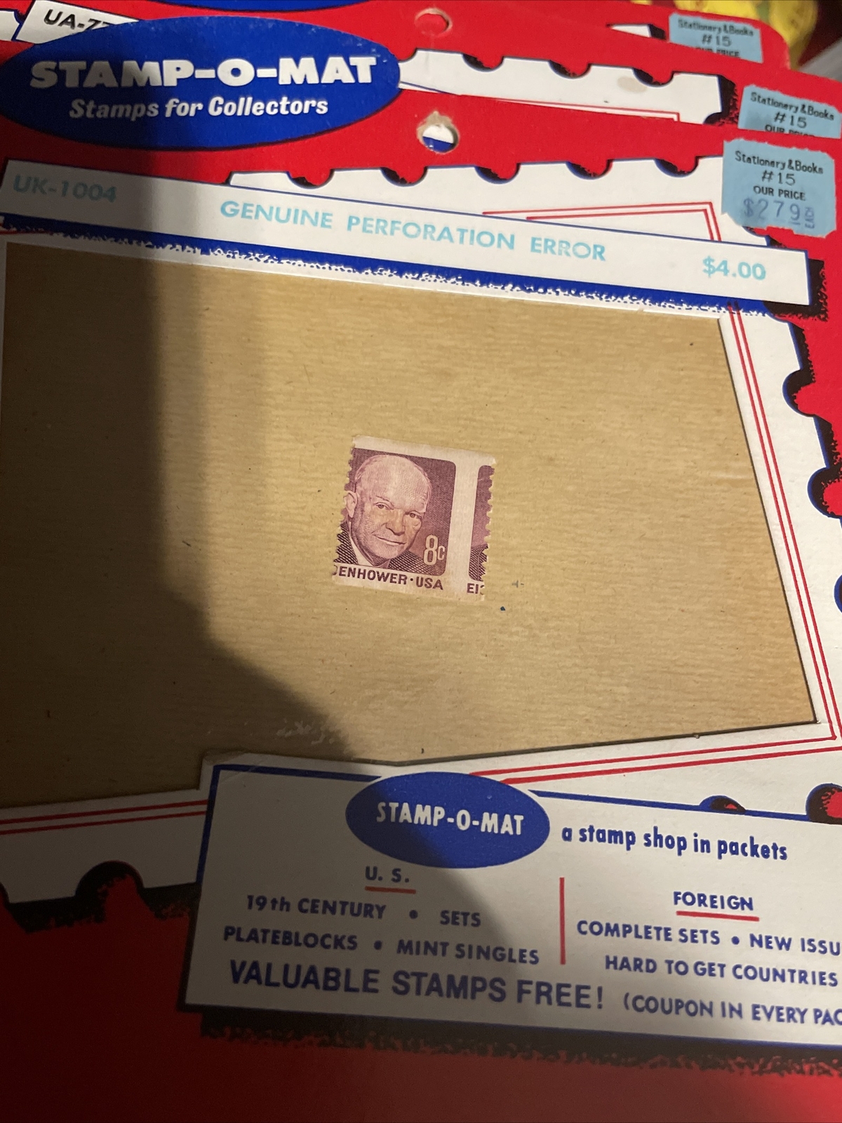 8 Cent Eisenhower Stamp Worth - girjbh8