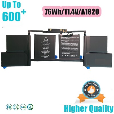 Batterie A1820 A1707 Pour MacBook Pro 15" 2016-2017 - 76Wh, Li-Ion, 11.4V, 6 Cellules, Marque Syfrufo