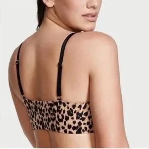 NEW! Victoria's Secret Love Cloud Smooth Straight Neck Bra Size L-DD Animal Prin - Picture 6 of 8