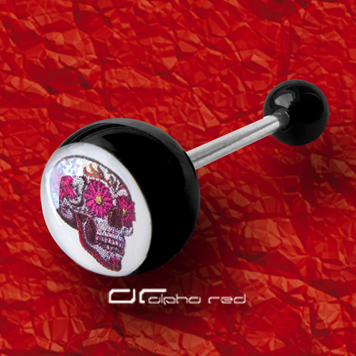 »»» PIERCING LENGUA CALAVERA MEXICANA CATRINA TATUAJE Calavera 10 DISEÑOS 3424 - Imagen 5 de 11
