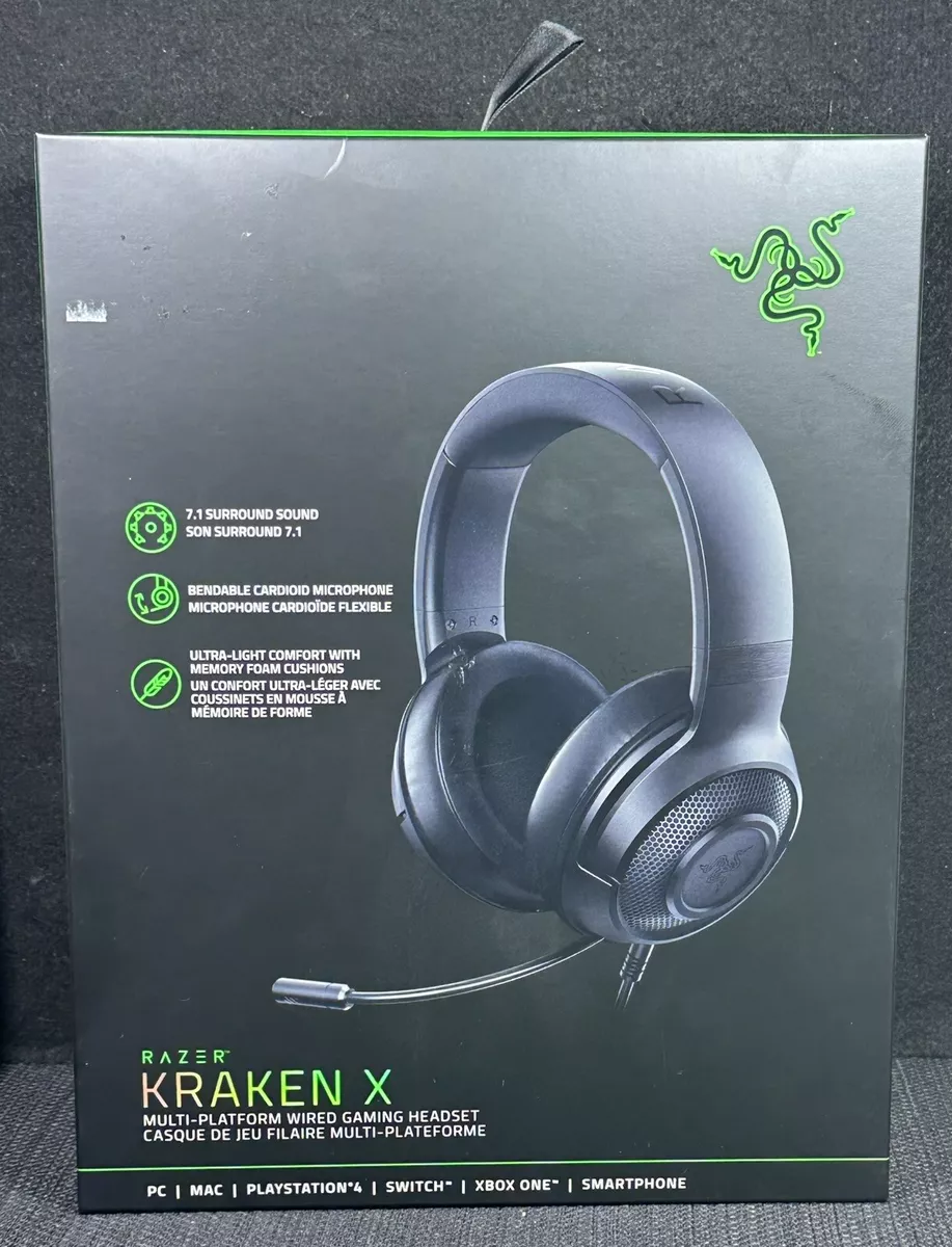 Razer Kraken X Lite Essential Wired Gaming Headset 7.1 Surround 3.5mm NEW  NIB