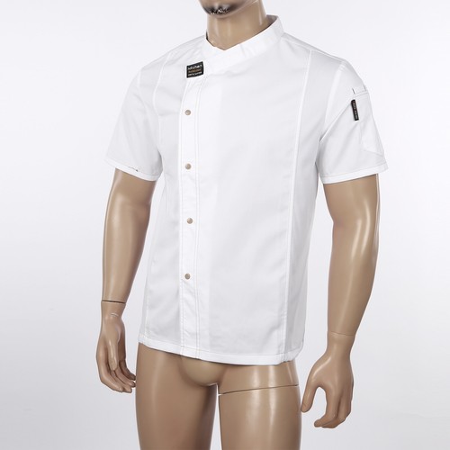 Chef Jacke für Herren Damen Kurz&Langarm Restaurant Chef Mantel Uniform Kochhemd - Picture 29 of 79